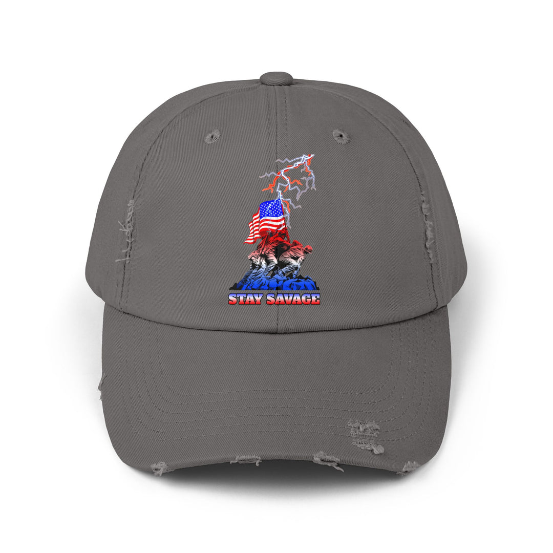 FREEDOM WARRIORS RED WHITE BLUE FADE /STAY SAVAGE CAP