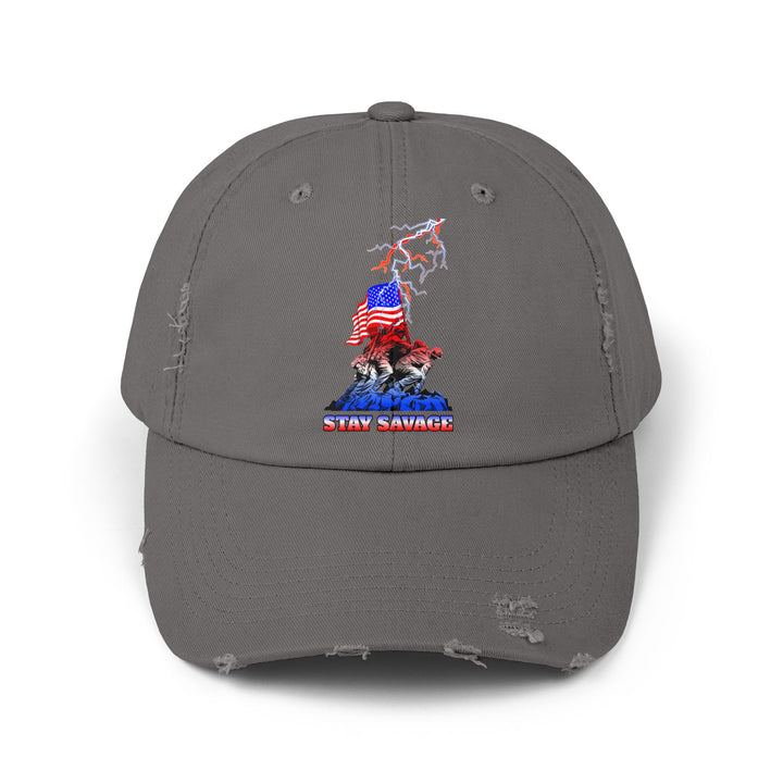 FREEDOM WARRIORS RED WHITE BLUE FADE /STAY SAVAGE CAP