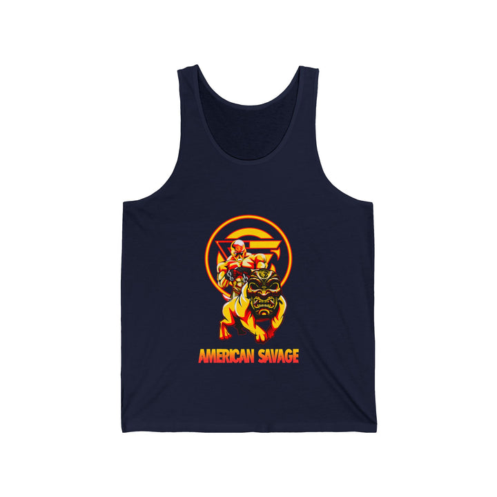 ANGRY DOG YELLOW ORANGE TANK /AMERICAN SAVAGE