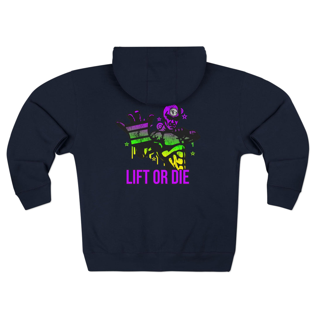 CG GRIP MASTER MAC YELLOW GREEN PURPLE /LIFT OR DIE ZIP UP