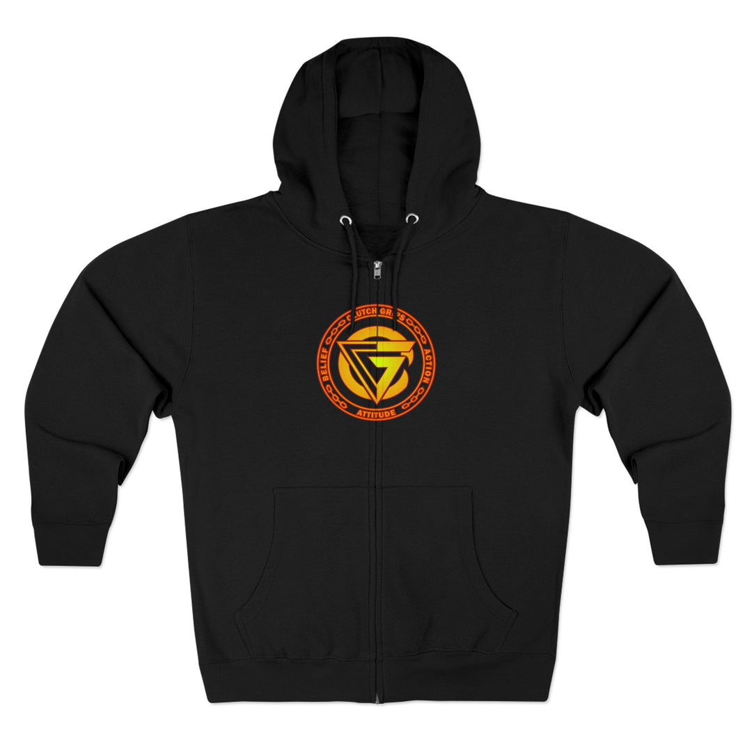 CG SKULL BANDIT ORANGE GOLD RED /I AM THE ONE ZIP UP