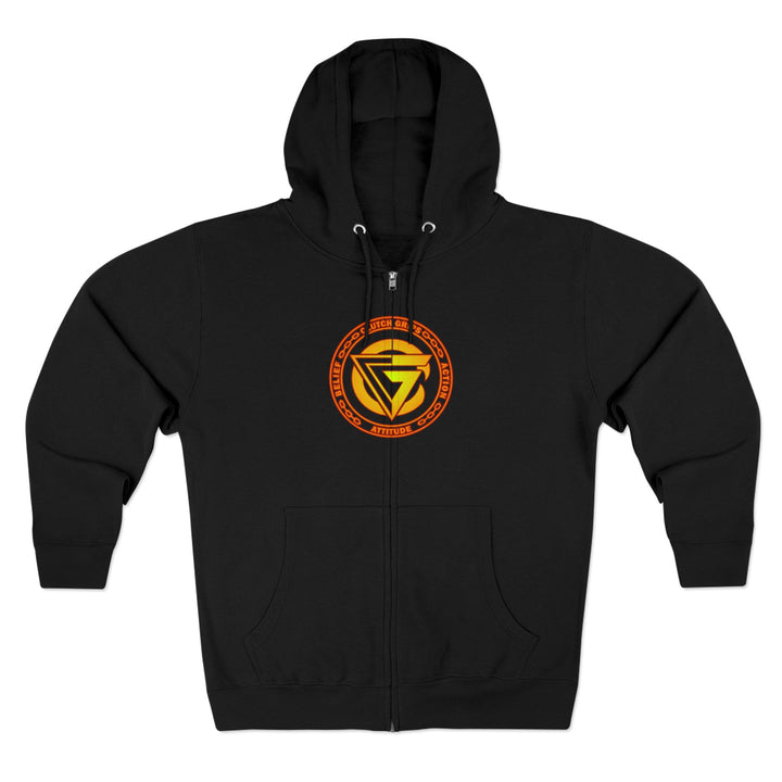 CG SKULL BANDIT ORANGE GOLD RED /I AM THE ONE ZIP UP