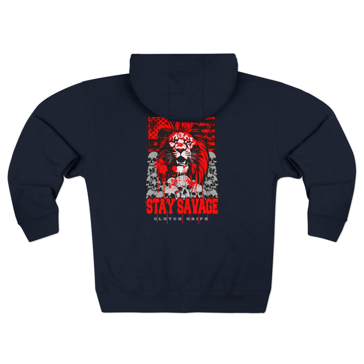 CG LION HEART RED BLACK /STAY SAVAGE ZIP UP