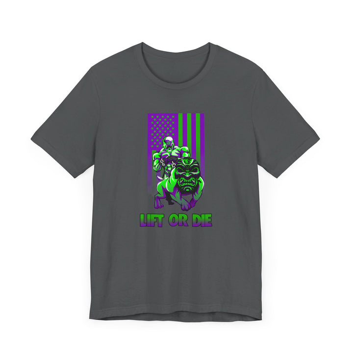 ANGRY DOG PURPLE GREEN FLAG/LIFT OR DIE