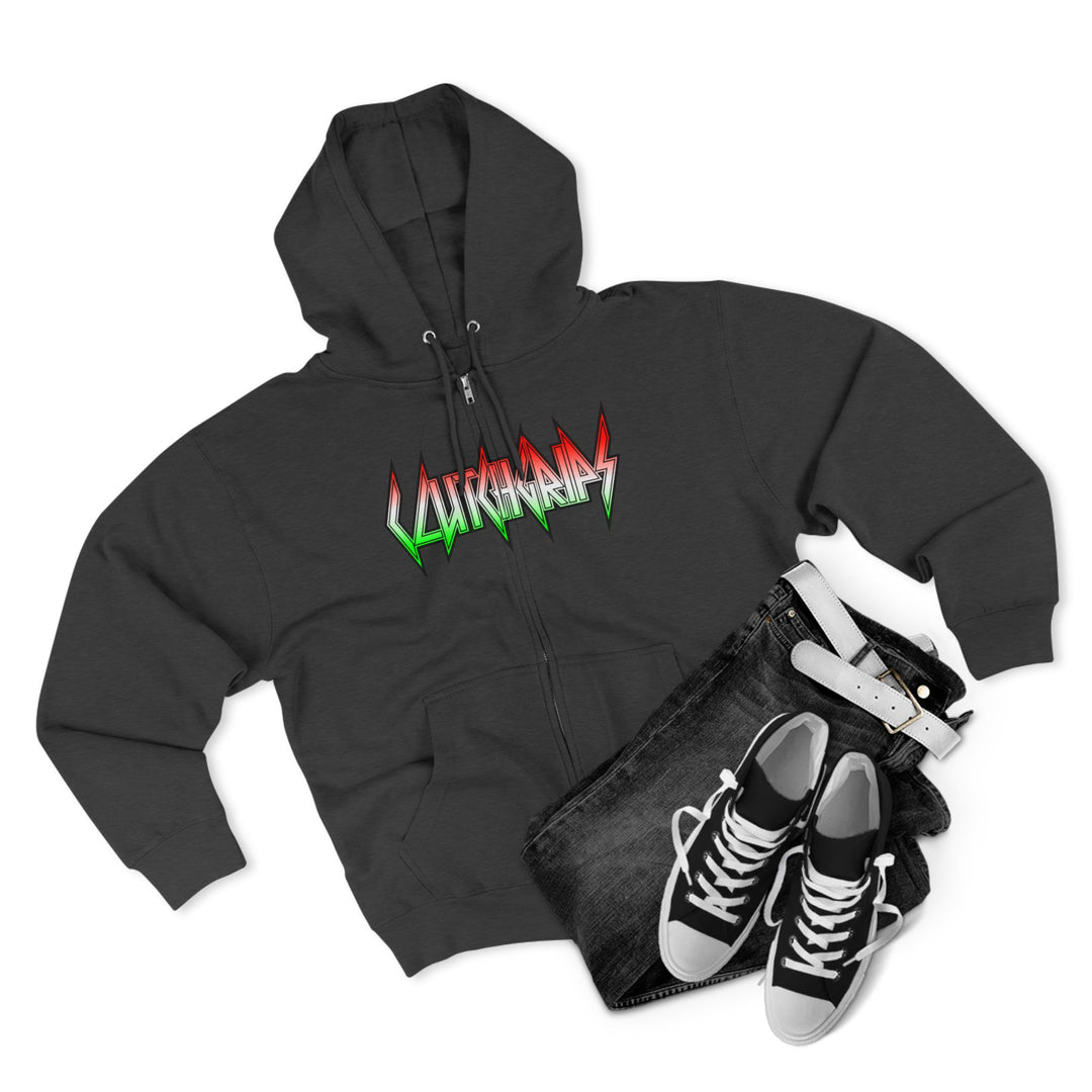 CG SERPENT SLAYER RED WHITE GREEN FADE /KILL OR BE KILLED ZIP UP