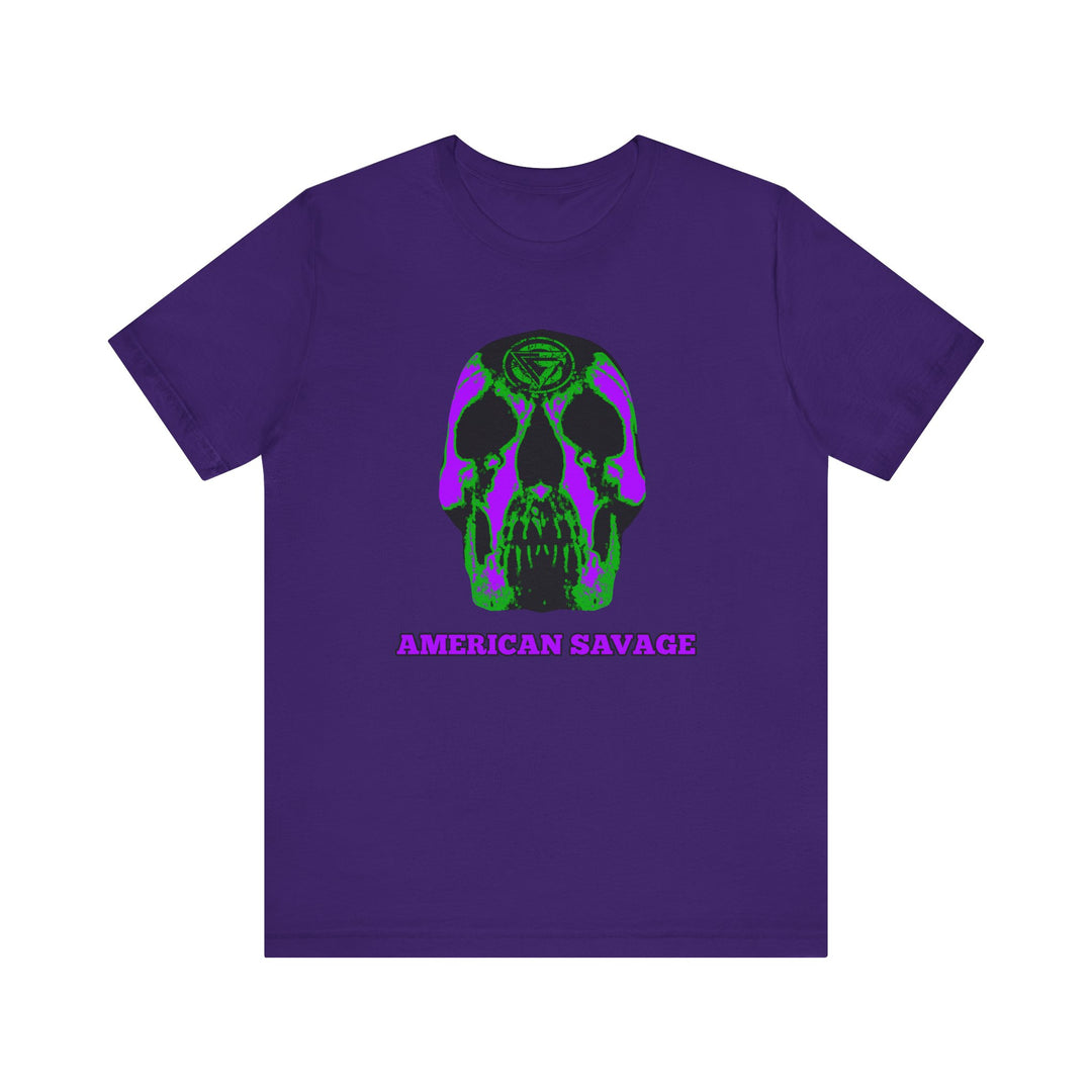 SKULLATOR PURPLE GREEN  /AMERICAN SAVAGE