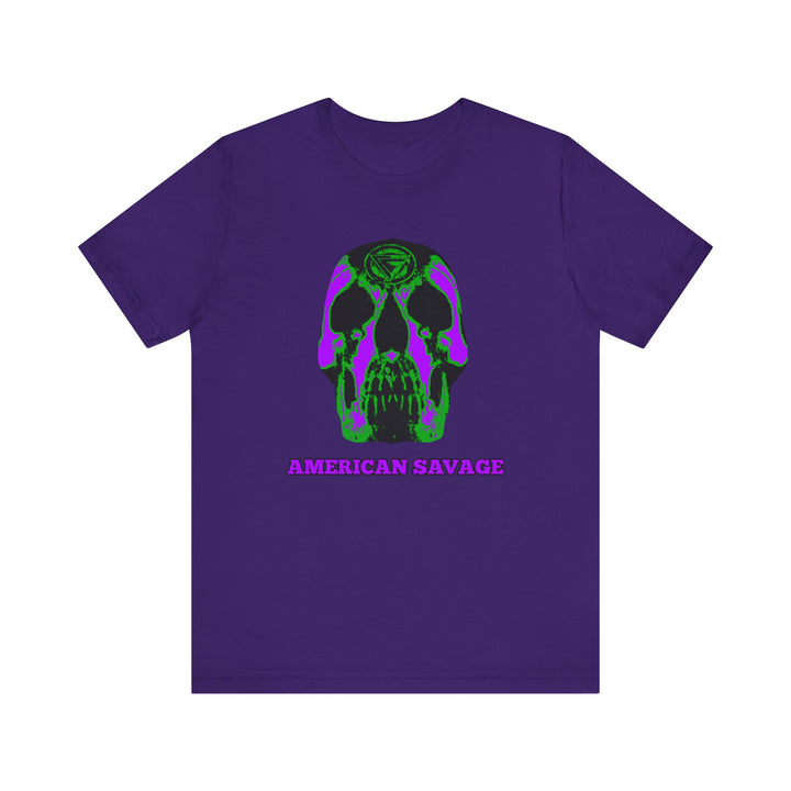 SKULLATOR PURPLE GREEN  /AMERICAN SAVAGE