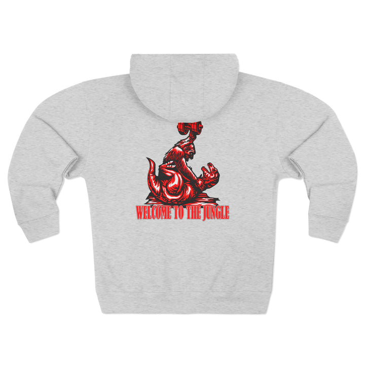 CG APE VS ZILLA RED WHITE /WELCOME TO THE JUNGLE ZIP UP