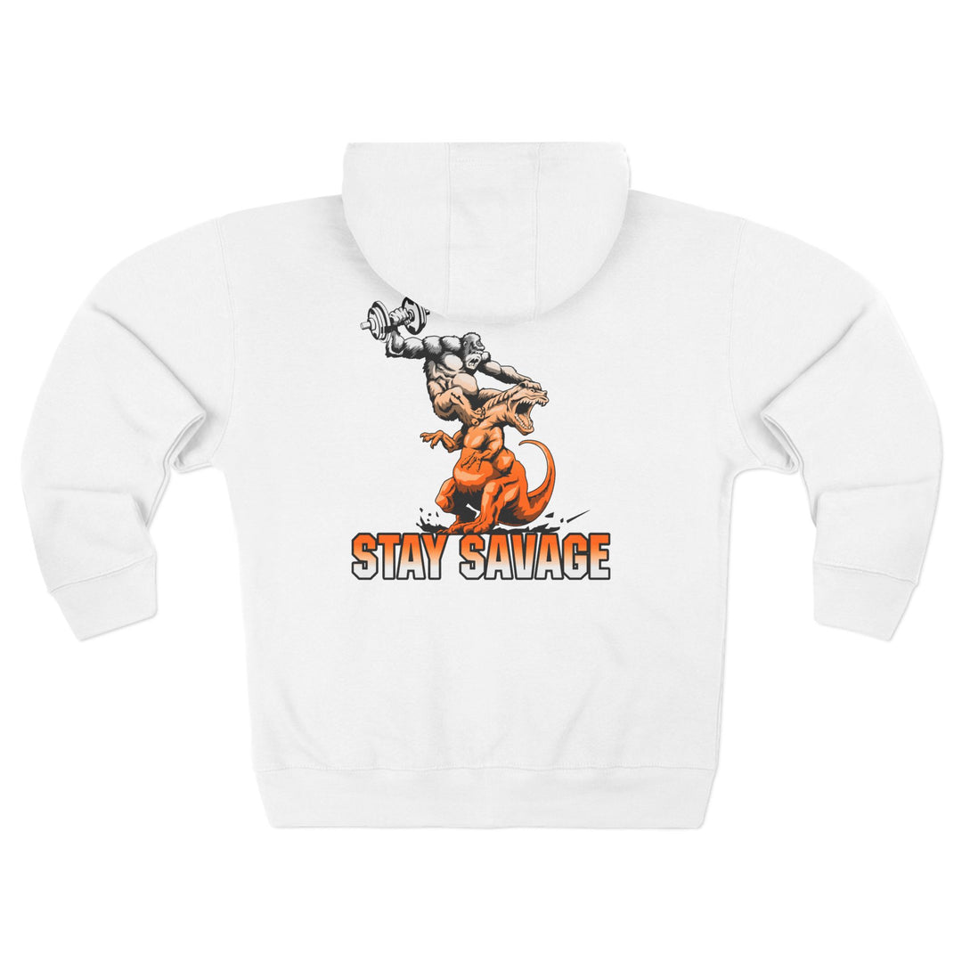 CG APE VS ZILLA 2ND FIGHT ORANGE WHITE FADE /STAY SAVAGE ZIP UP