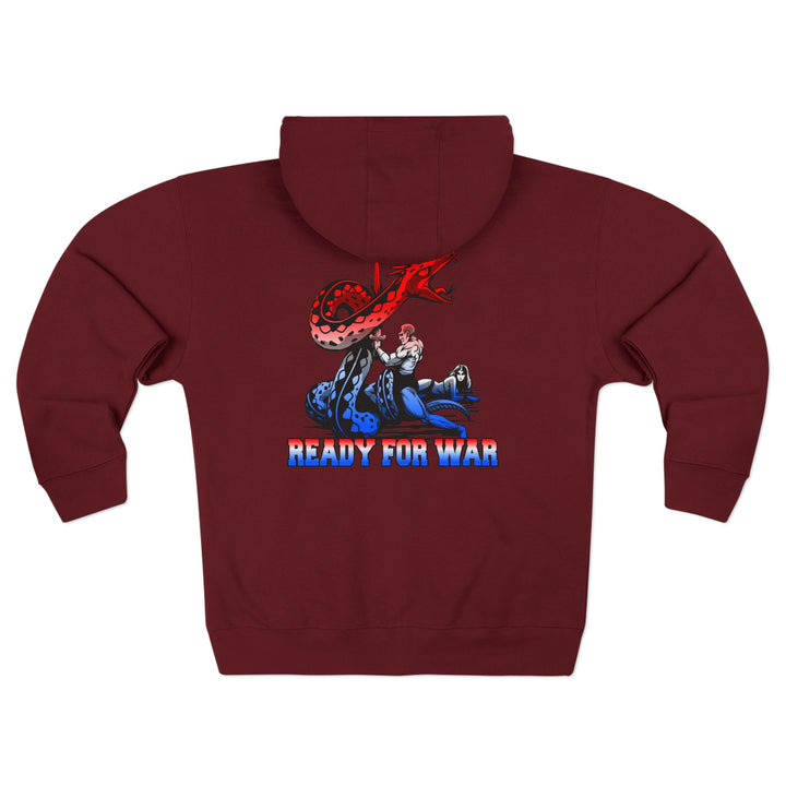 CG SERPENT SLAYER RED WHITE BLUE FADE /READY FOR WAR ZIP UP