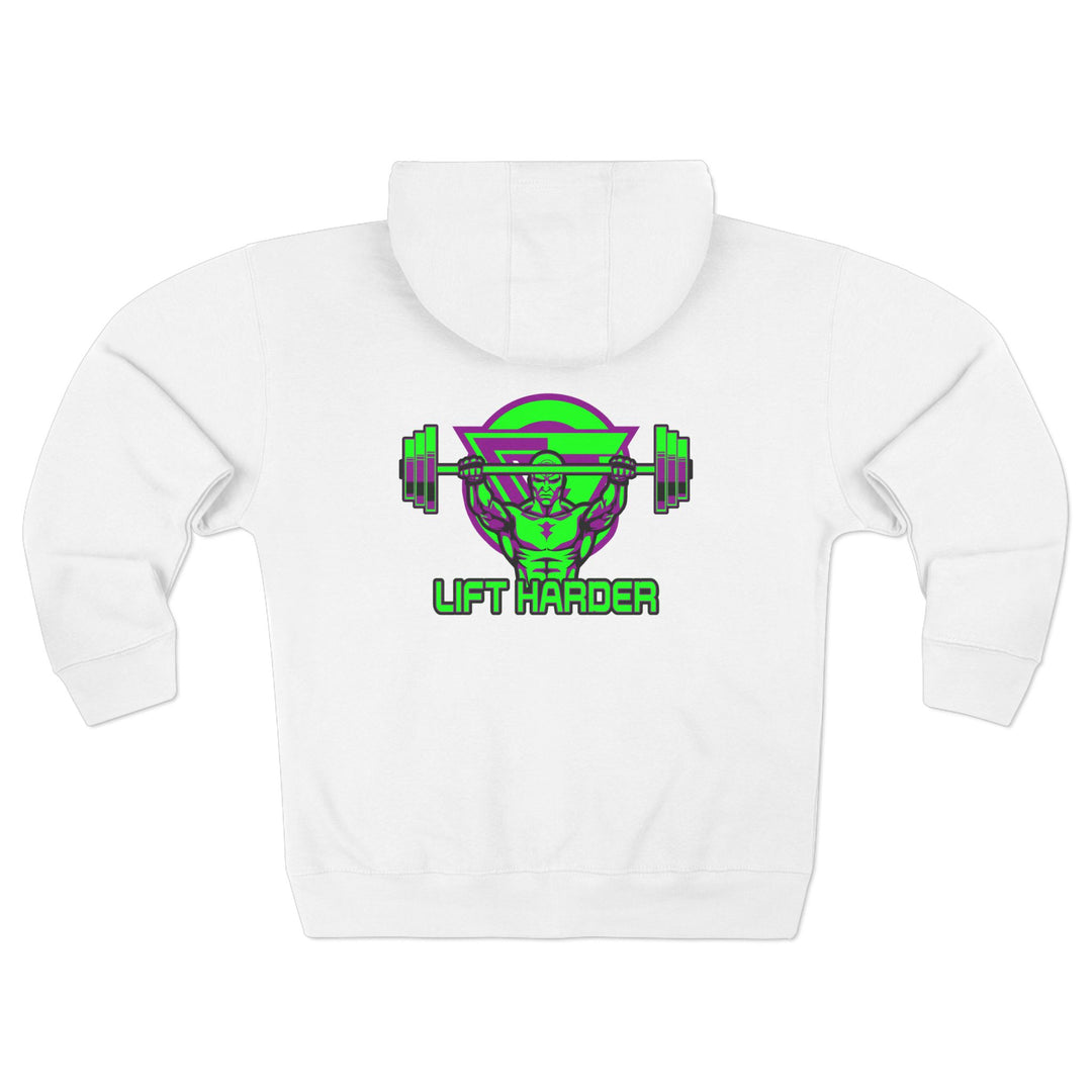 ENTER THE MAC PURPLE GREEN/LIFT HARDER ZIP UP