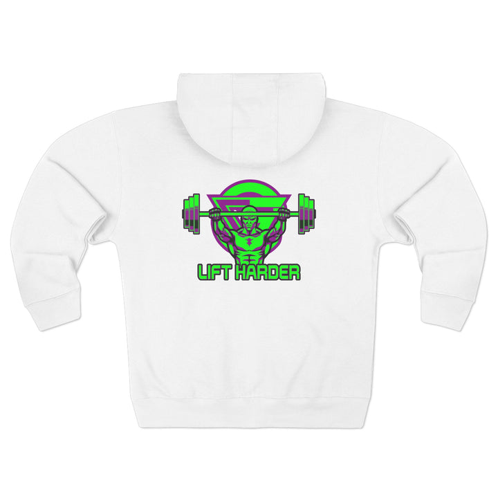 ENTER THE MAC PURPLE GREEN/LIFT HARDER ZIP UP
