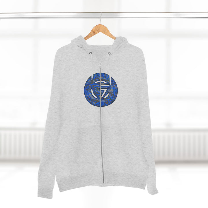 CG ANGRY DOG GREY BLUE CAMO/READY FOR WAR ZIP UP