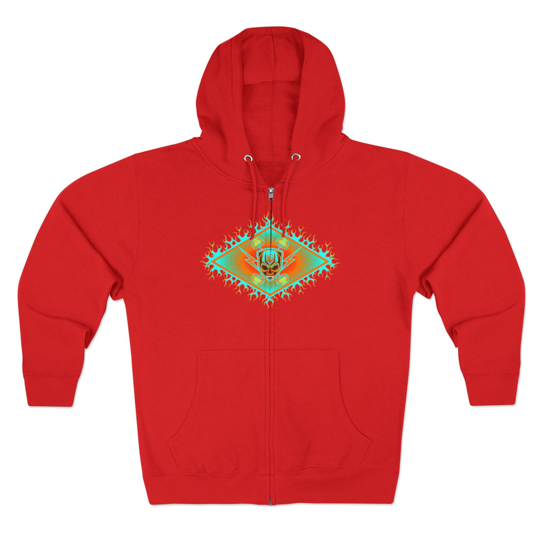 CG DIAMOND DBL BELL SKULL MIAMI COLORS /CLUTCHGRIPS ZIP UP
