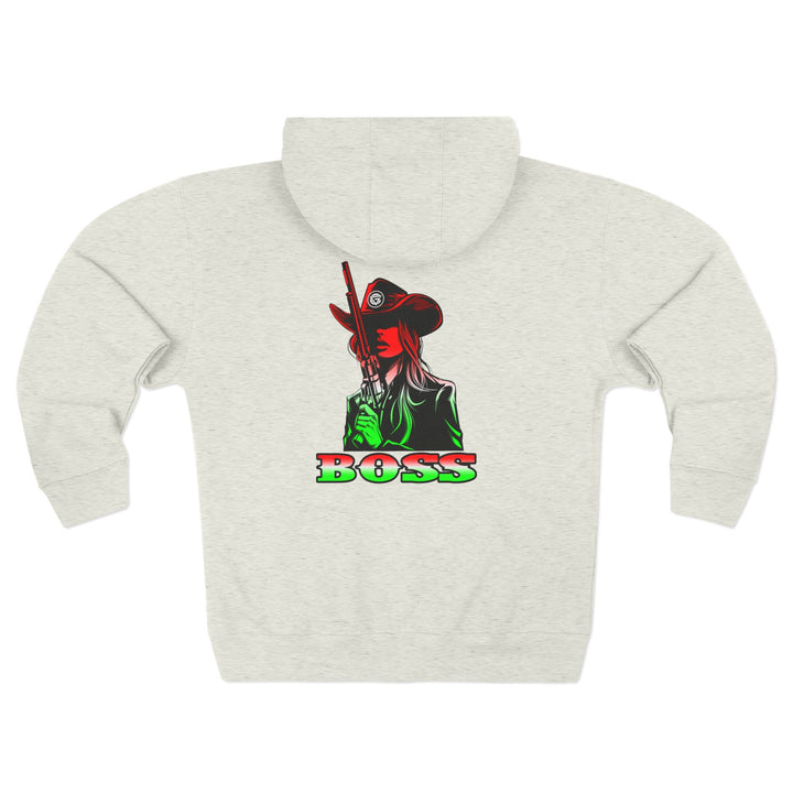 CG REBEL WOMAN RED WHITE GREEN FADE / BOSS ZIP UP