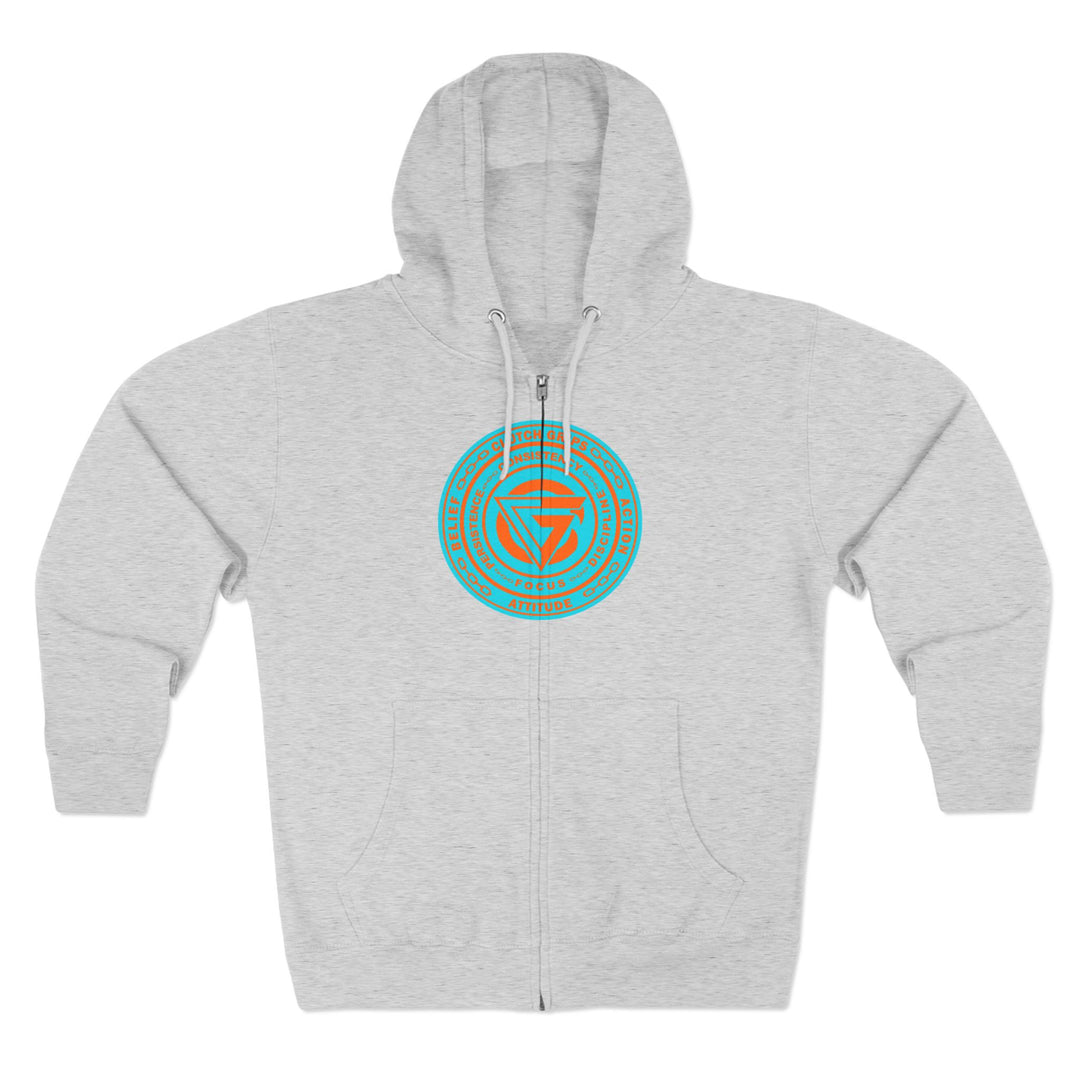 CG BIG MAC CHIEF AQUA ORANGE/CONQUER ZIP UP