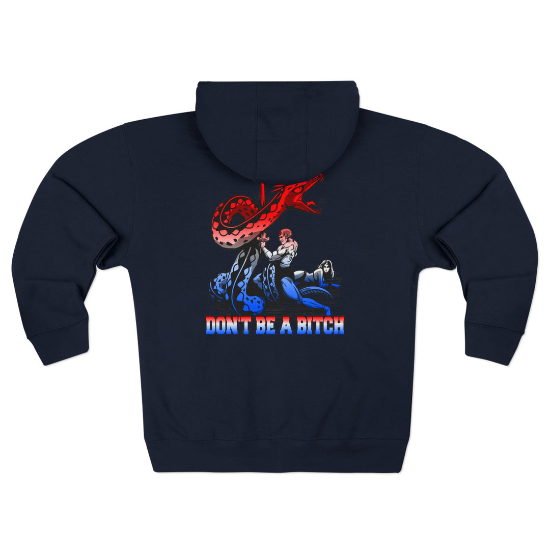 CG SERPENT SLAYER RED WHITE BLUE /DONT BE A BITCH ZIP UP