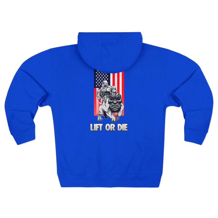 CG ANGRY DOG USA/LIFT OR DIE ZIP UP