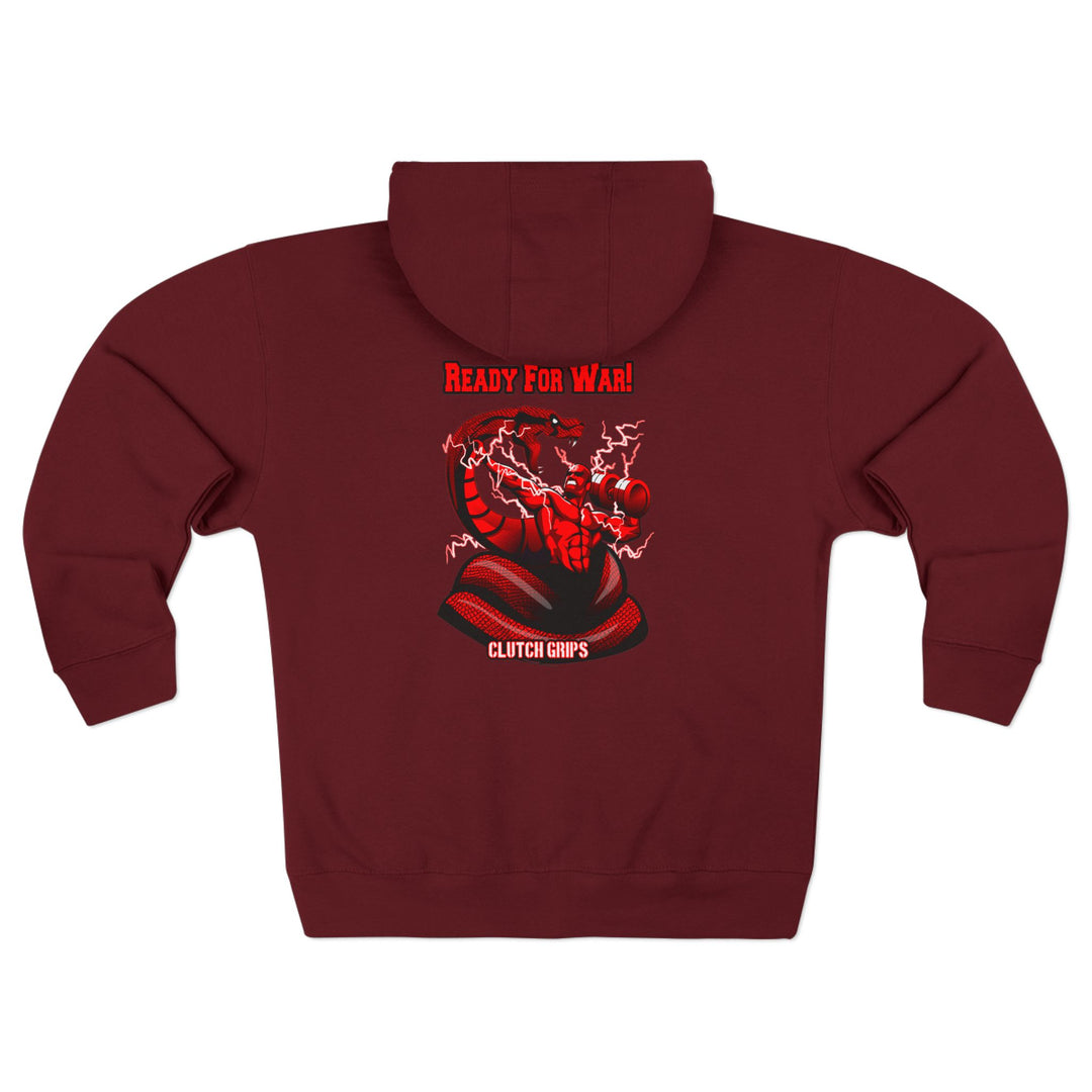 MAC VS SNAKE RED /READY FOR WAR ZIP UP