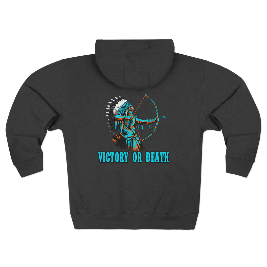CG BIG MAC CHIEF AQUA ORANGE/VICTORY OR DEATH ZIP UP