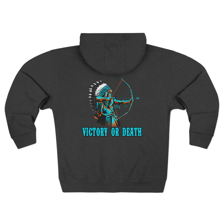 CG BIG MAC CHIEF AQUA ORANGE/VICTORY OR DEATH ZIP UP