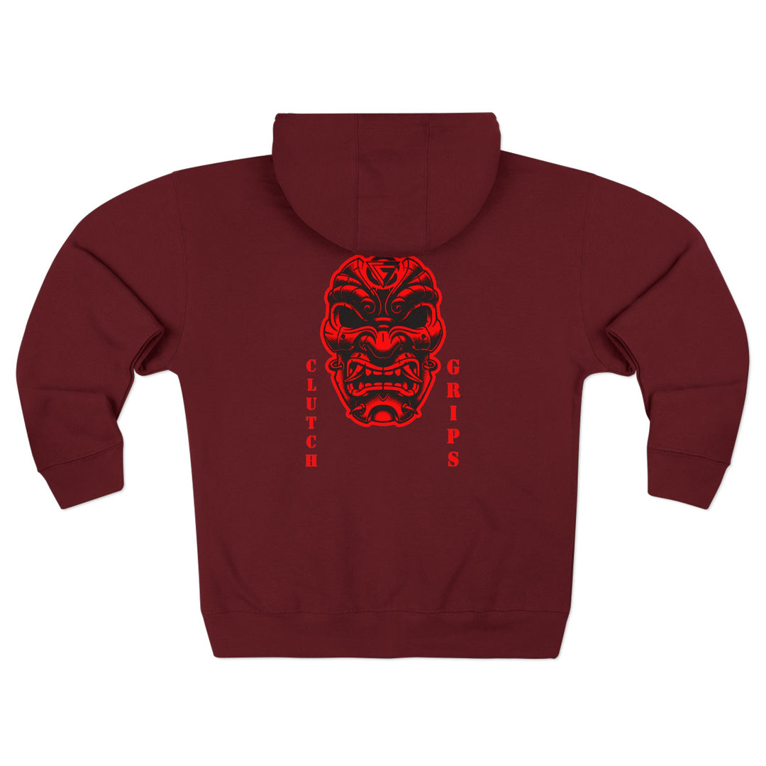 SAMURAI-MAC MASKRED BLACK/CLUTCHGRIPS  ZIP UP