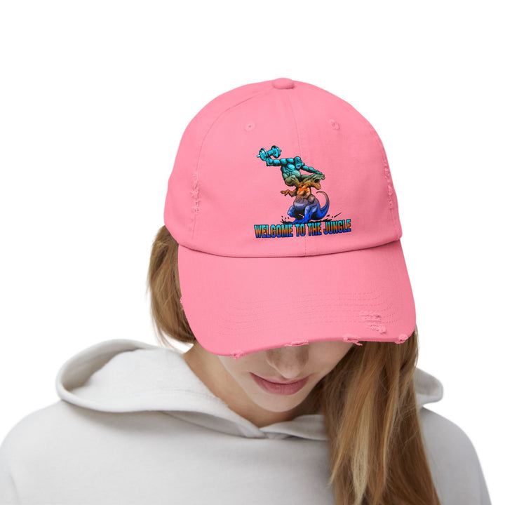 APE VS ZILLA BLUE ORANGE AQUA /WELCOME TO THE JUNGLE CAP