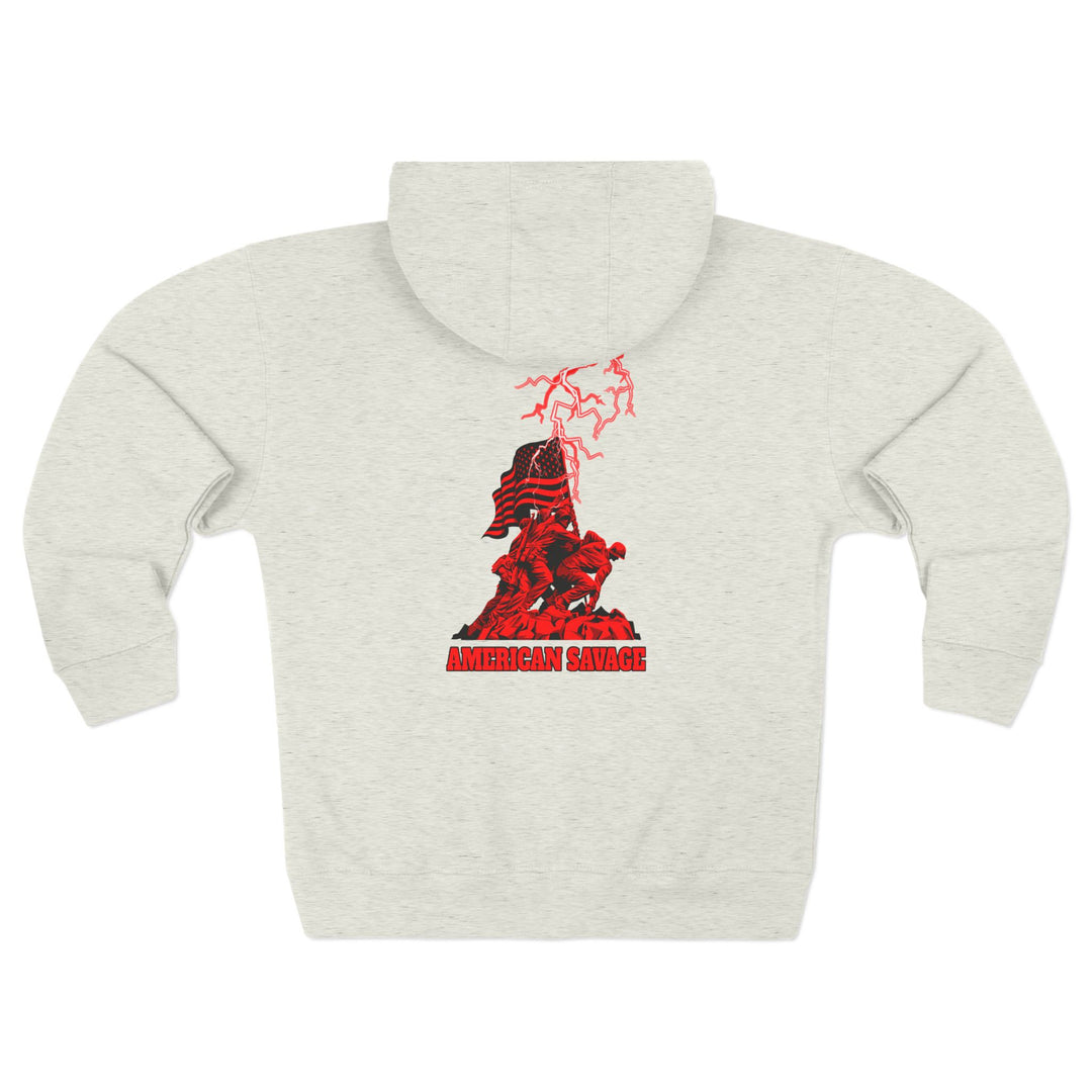 CG  AMERICAN WARRIORS RED  /AMERICAN SAVAGE ZIP UP