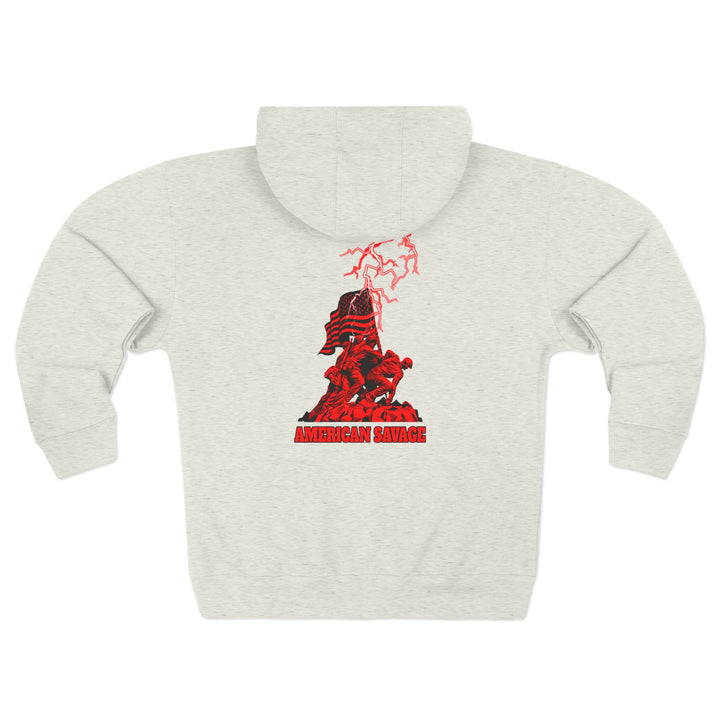 CG  AMERICAN WARRIORS RED  /AMERICAN SAVAGE ZIP UP
