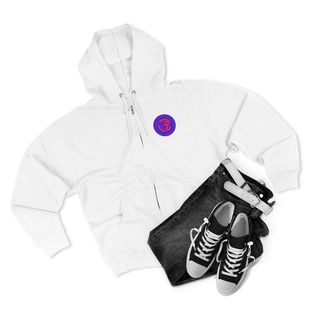 CG SAMURAI MASK RED BLUE/CLUTCH GRIPS ZIP UP