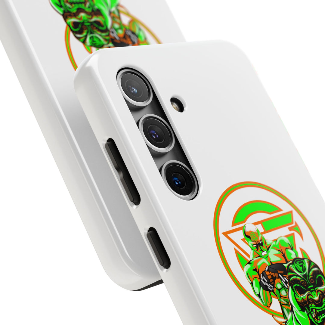 ANGRY DOG ORANGE GREEN PHONE CASE /LIFT OR DIE