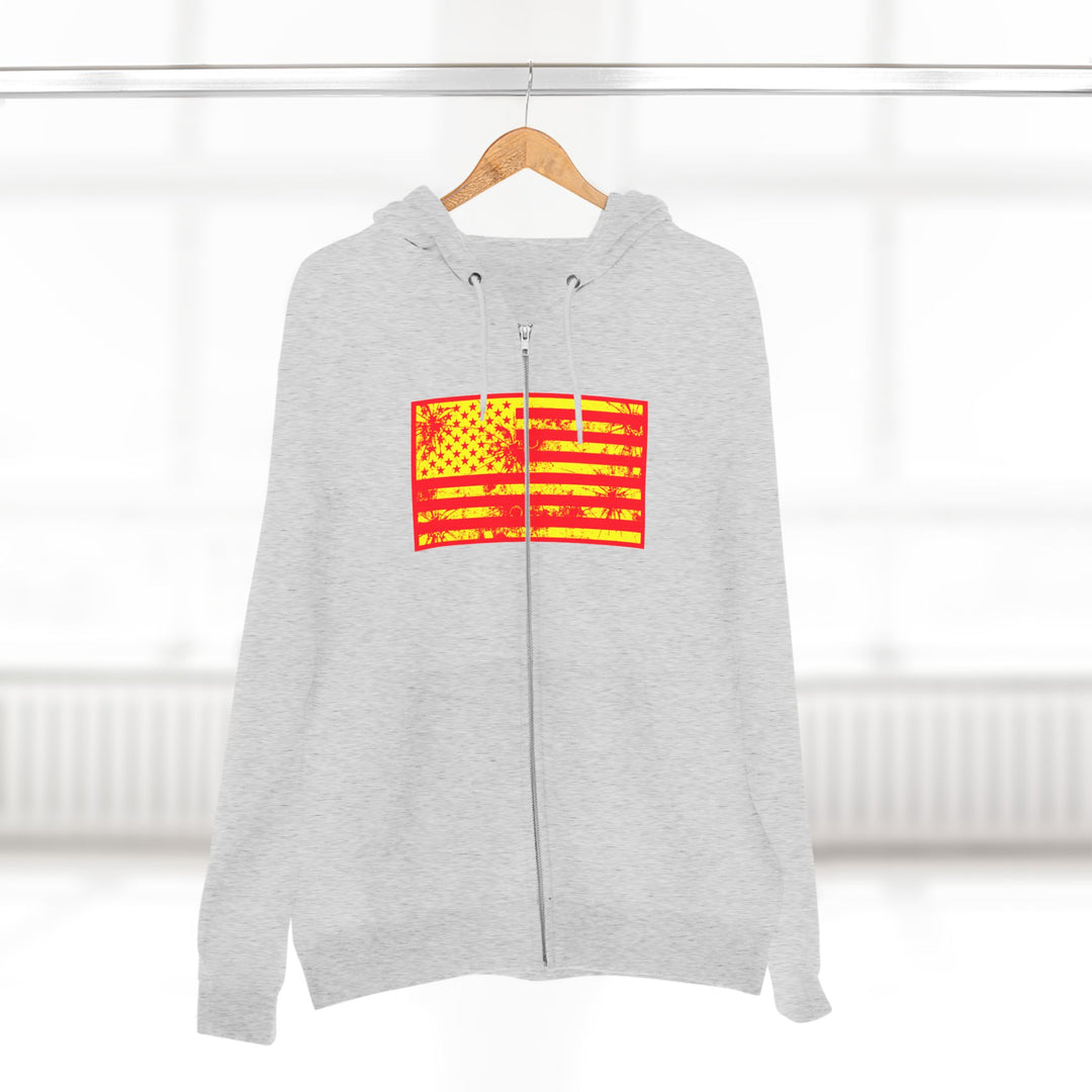 CG SGL SKULL BELL RED GOLD/READY FOR WAR ZIP UP