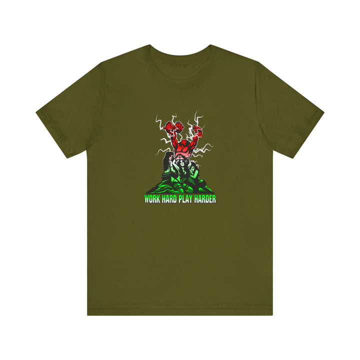 CG CONFIDENCE RED WHITE GREEN FADE /WORK HARD PLAY HARDER