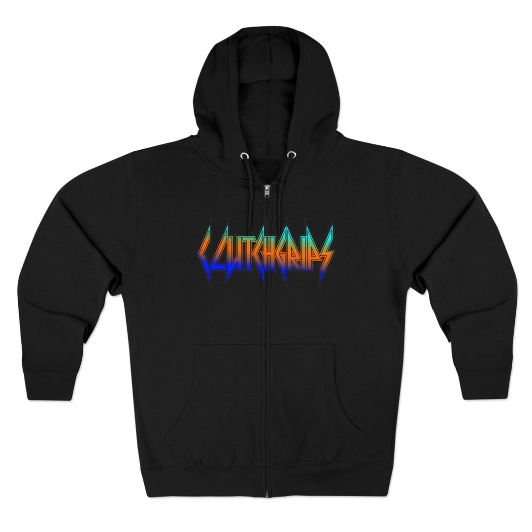 CG APE VS ZILLA 2ND FIGHT BLUE ORANGE AQUA /DONT BE A BITCH ZIP UP