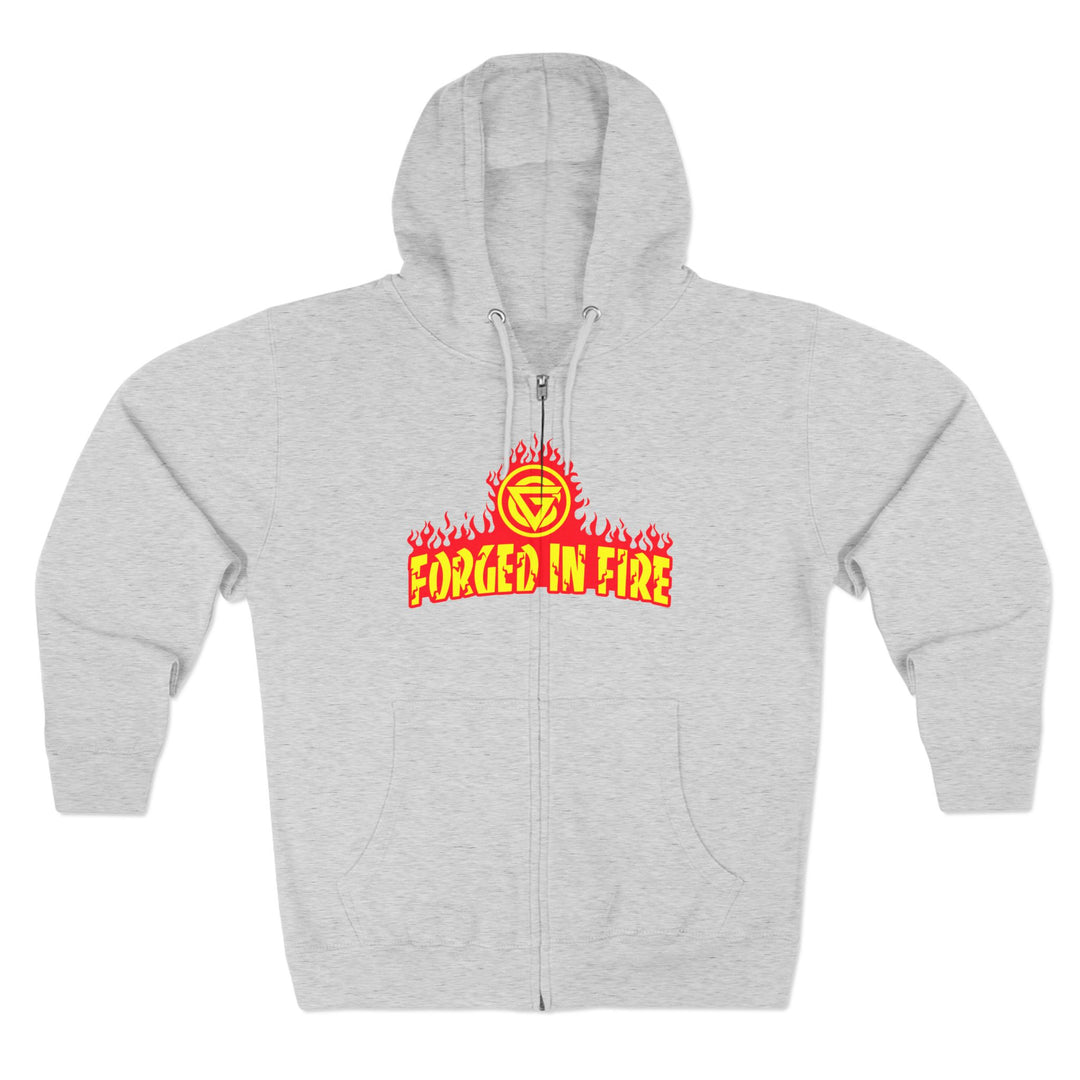 CG DBL SKULL BELL RED GOLD/READY FOR WAR ZIP UP