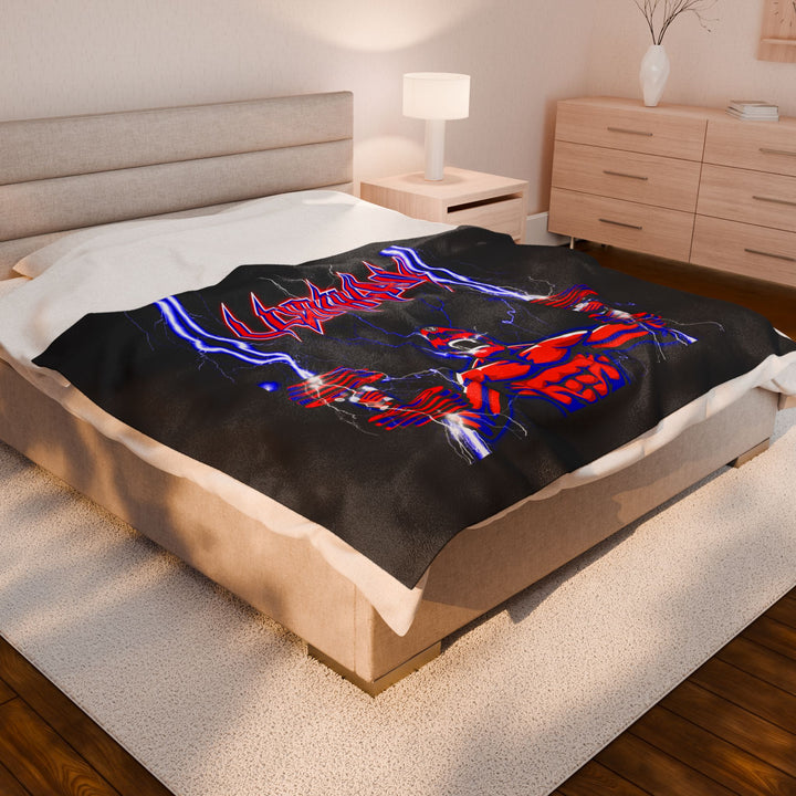 RIDE THE LIGHTNING RED BLUE /CLUTCHGRIPS BLANKET