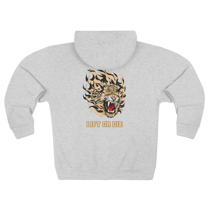 CG TIGER FLAME DESSERT SAND /LIFT OR DIE ZIP UP
