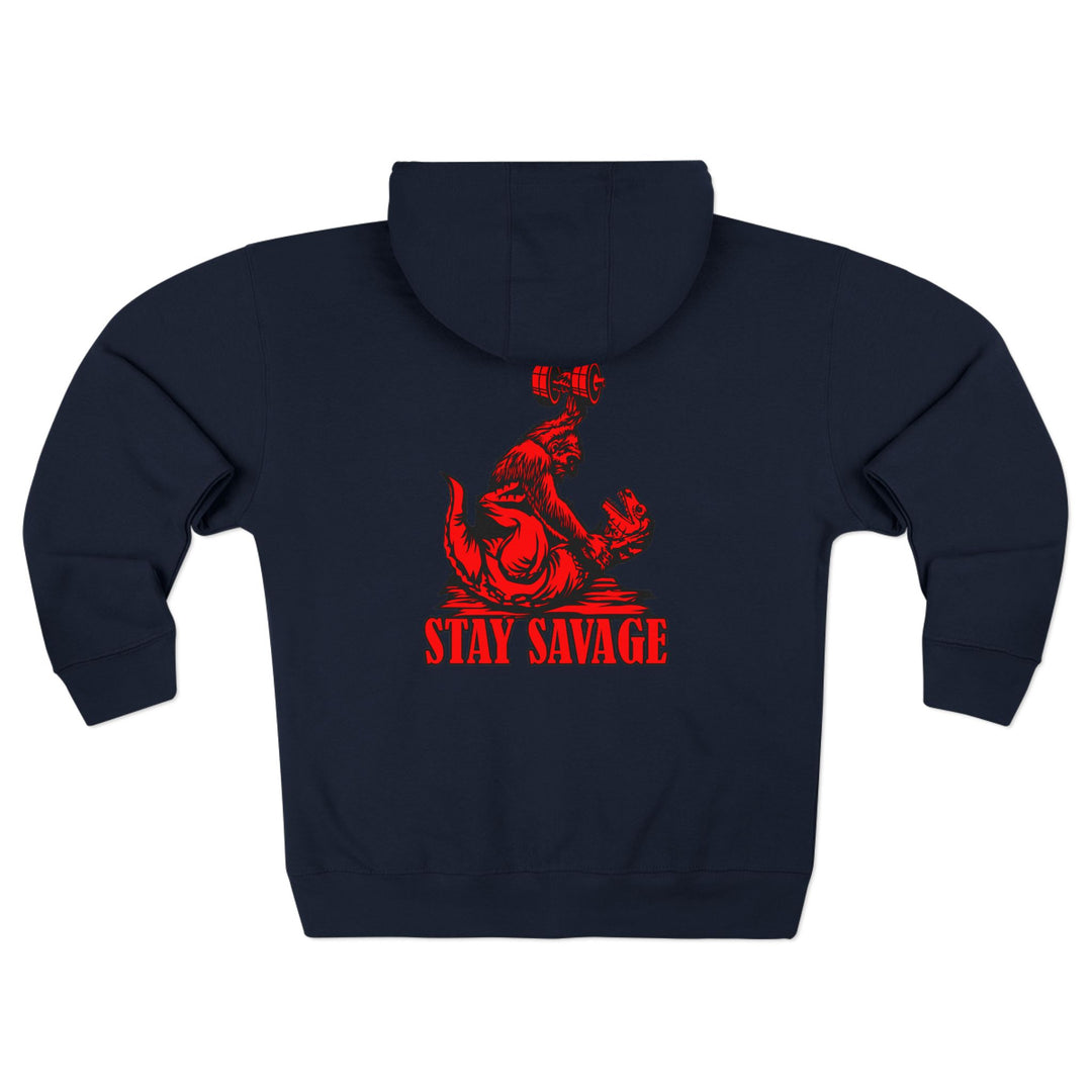 CG APE VS ZILLA RED  /STAY SAVAGE ZIP UP