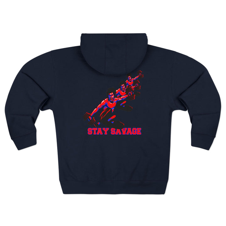 CG LIFT KICK RED BLUE/STAY SAVAGE ZIP UP