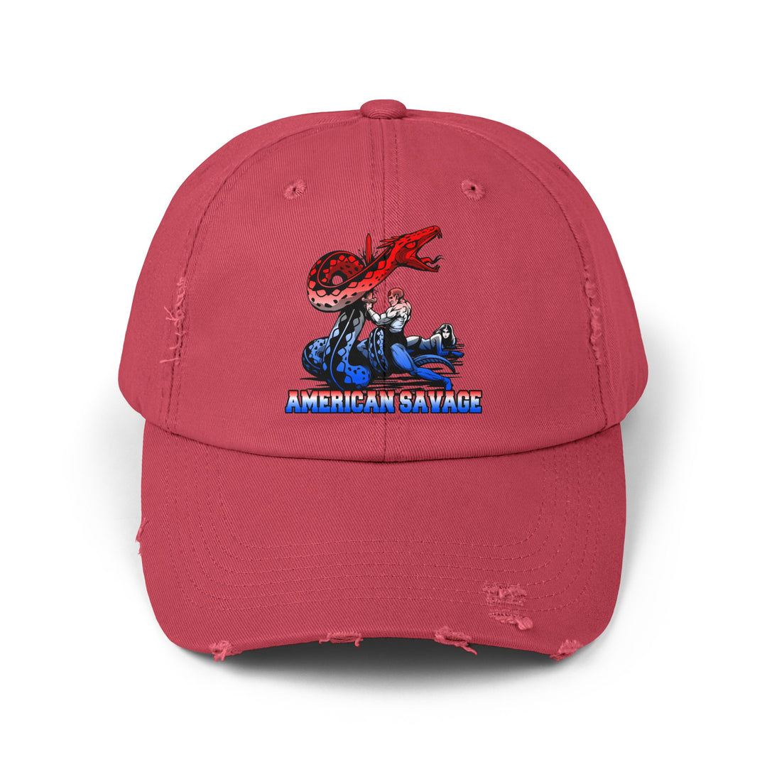 SERPENT SLAYER RED WHITE BLUE FADE/AMERICAN SAVAGE CAP