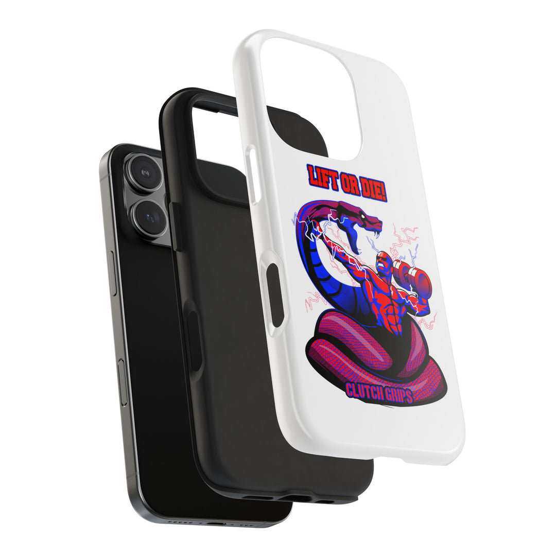 MAC VS SNAKE PHONE CASE RED BLUE /LIFT OR DIE