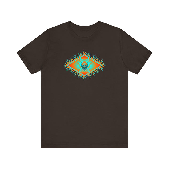 MIAMI AQUA ORANGE DIAMOND SKULLATOR DOUBLE BELL