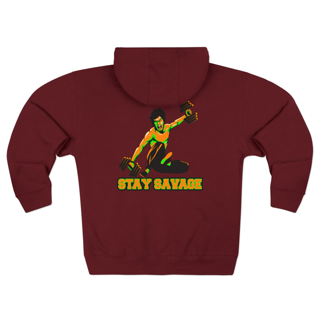 CG LIFT KICK ORANGE GREEN FADE/STAY SAVAGE ZIP UP