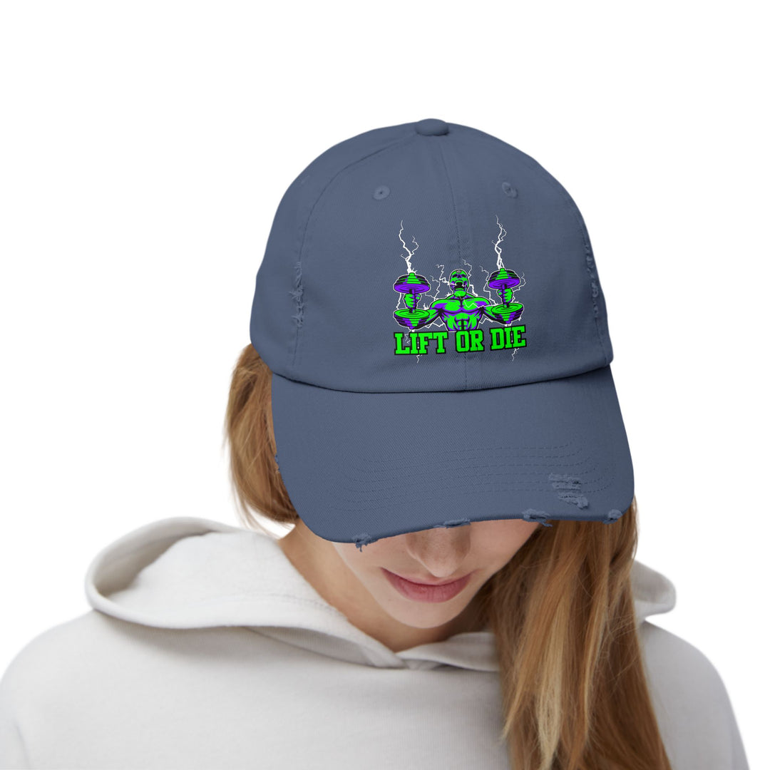 RIDE THE LIGHTNING HYPER PURPLE GREEN/LIFT OR DIE CAP