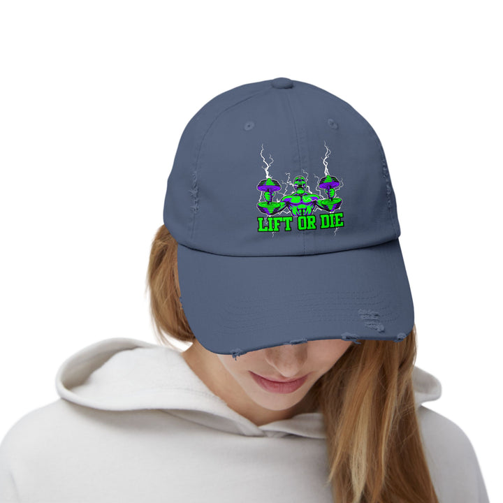 RIDE THE LIGHTNING HYPER PURPLE GREEN/LIFT OR DIE CAP