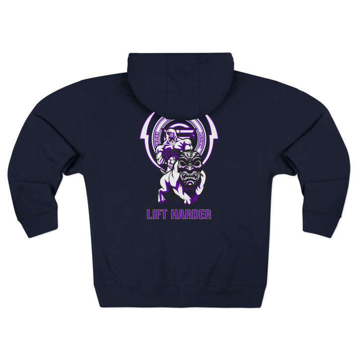 CG ANGRY DOG PURPLE WHITE /LIFT HARDER ZIP UP