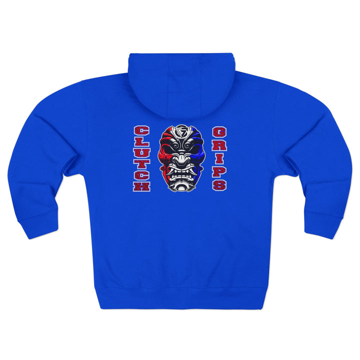 SAMURAI MASK RED WHITE BLUE /CLUTCHGRIPS  ZIP UP
