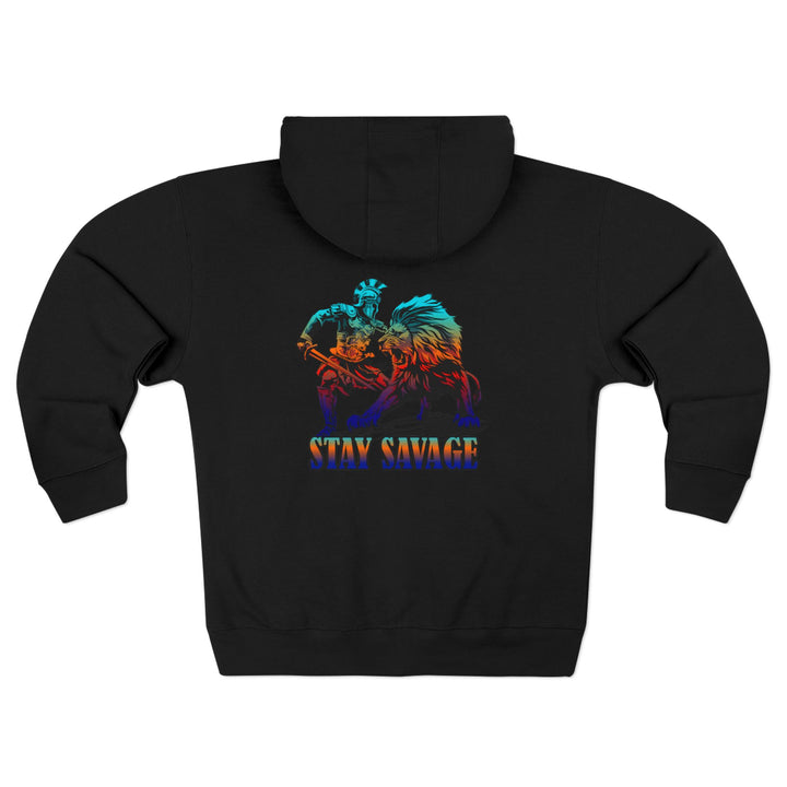 CG MAC THE LION TAMER BLUE ORANGE AQUA ZIP UP