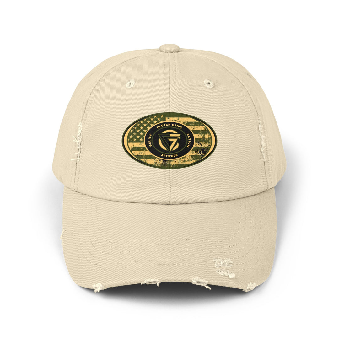 CG AFGHANISTAN DISTRESSED TRIBUTE FLAG OVAL CAP