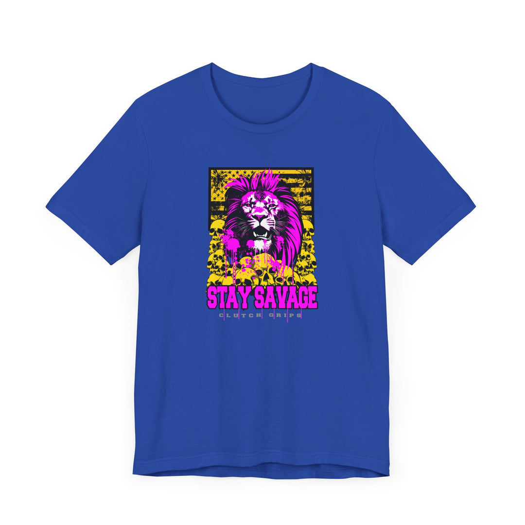 LION HEART FREEDOM TEE PURPLE GOLD /STAY SAVAGE